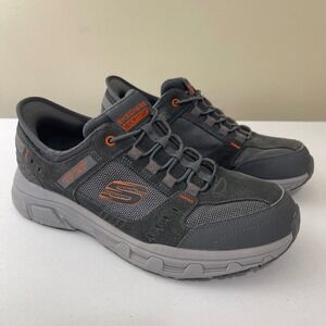 Skechers Oak Canyon‎ Consistent Mens 8.5 Gray Slip-ins Memory Foam Walking Shoes